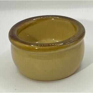 Stoneware Miniature Crock Bowl Earth Brown 2.5in x 1.5in England